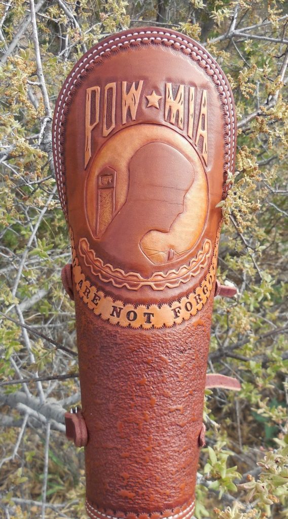 Custom Leather Welding Arm Pad/Cuff and Rod Pouches Double Eagle