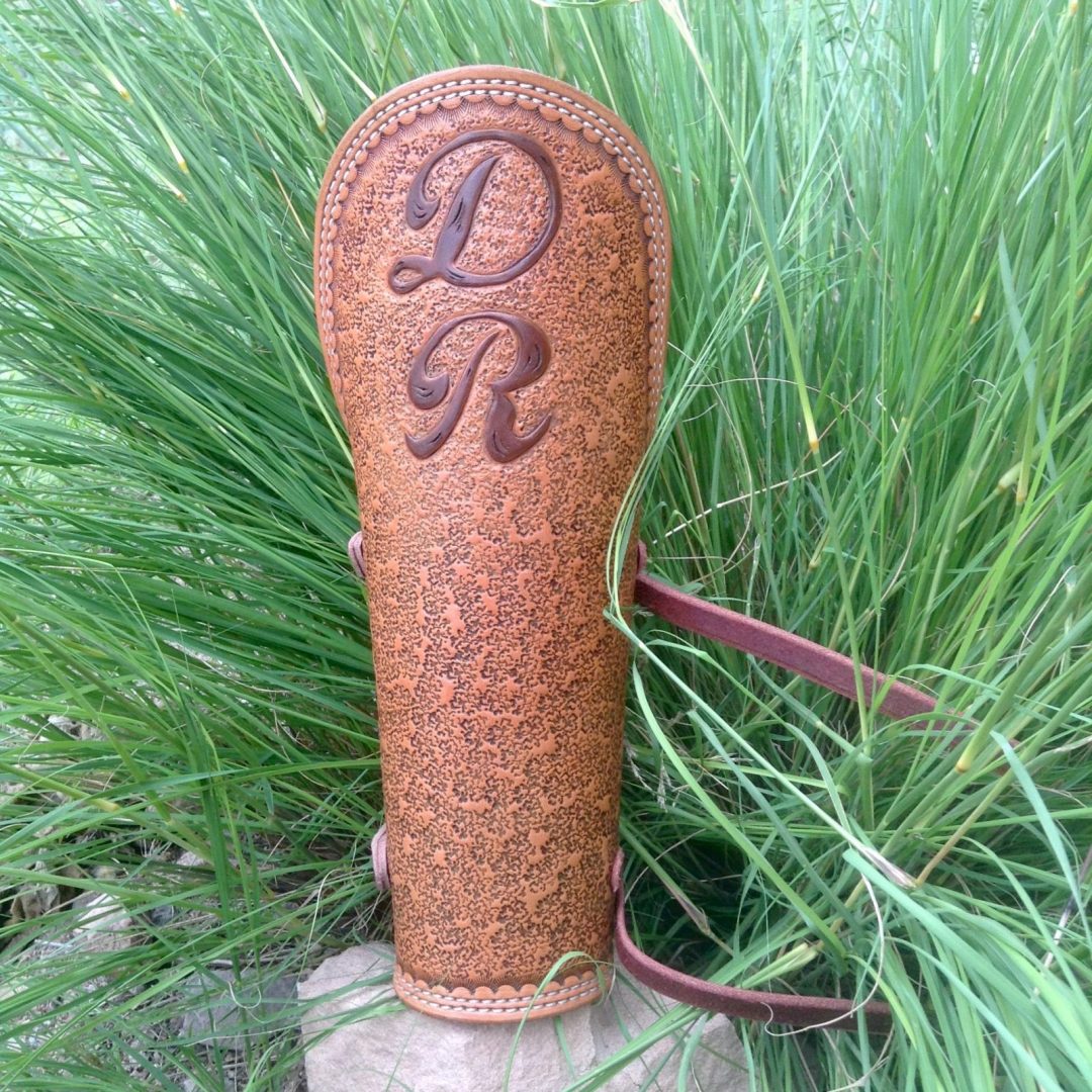 Custom Leather Welding Arm Pad/Cuff and Rod Pouches Double Eagle