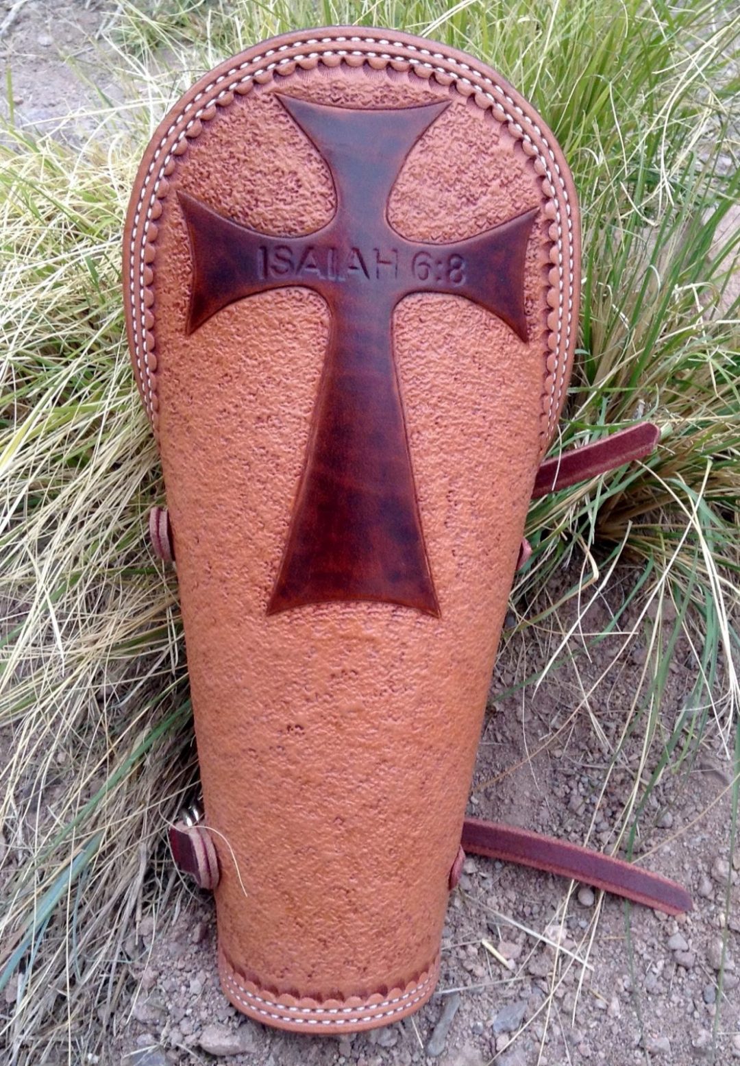 Custom Leather Welding Arm Pad/Cuff and Rod Pouches Double Eagle