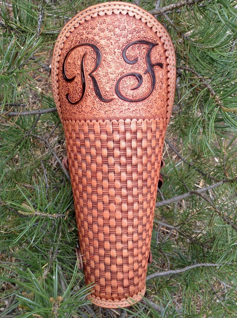 Custom Leather Welding Arm Pad/Cuff and Rod Pouches Double Eagle