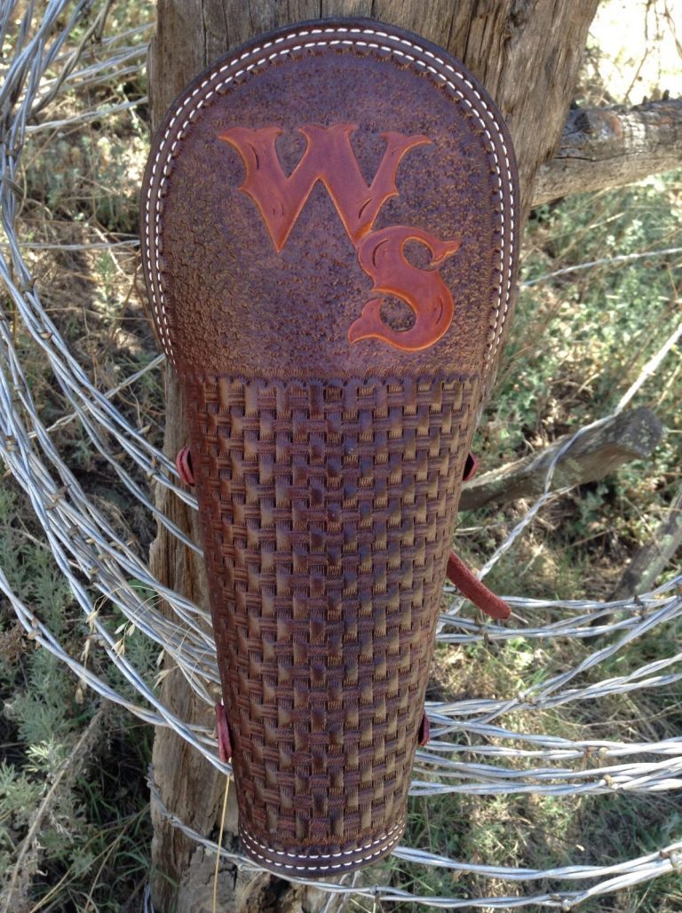 Custom Leather Welding Arm Pad/Cuff and Rod Pouches Double Eagle
