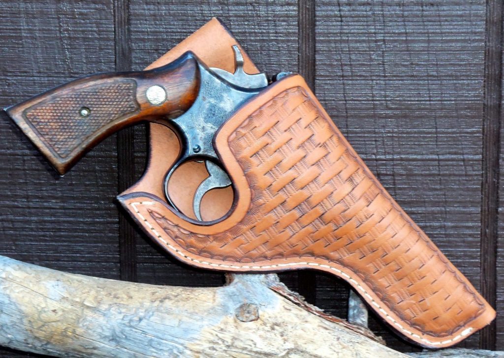 Custom Leather Pistol Holsters/Flank Cinch Holders and Rifle Scabbards Double Eagle Leathersmith